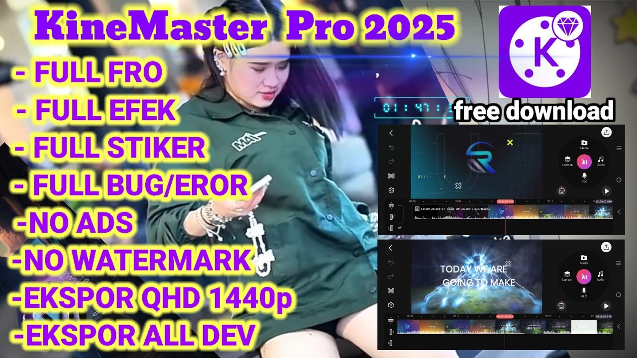 New KineMaster mod terbaru 2025 | free 