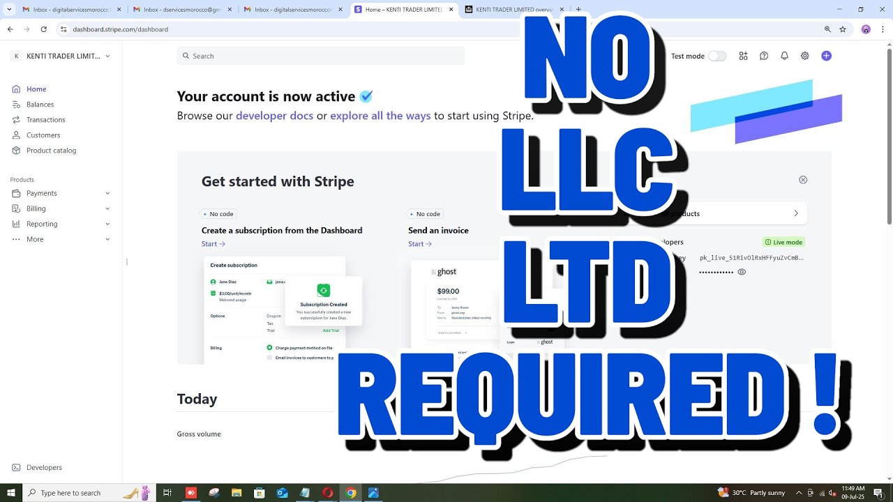 How to Create a Stripe Account Without a Company (NO LTD/LLC) | Stripe Account Without LLC or LTD