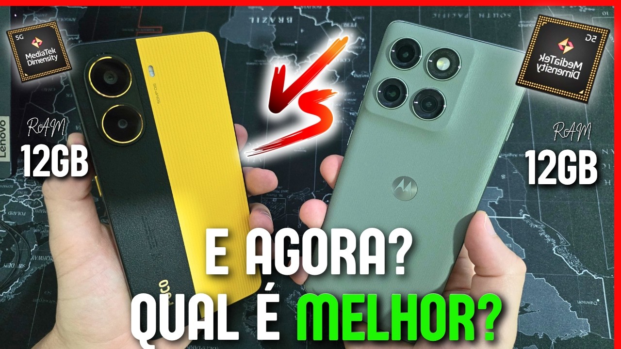 POCO X7 PRO VS EDGE 60 PRO - CÂMERA, BATERIA E DESEMPENHO