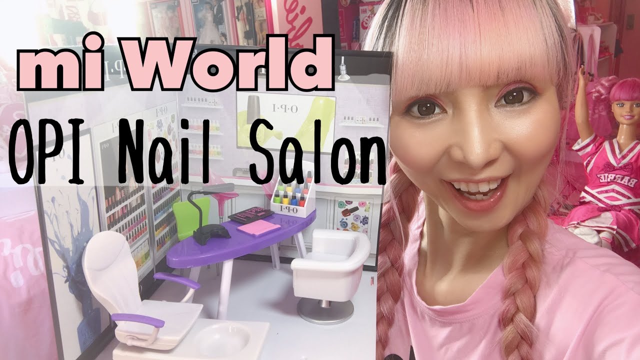 Mi WORLD OPI NAIL SALON MINIATURE ! BARBIE WORLD