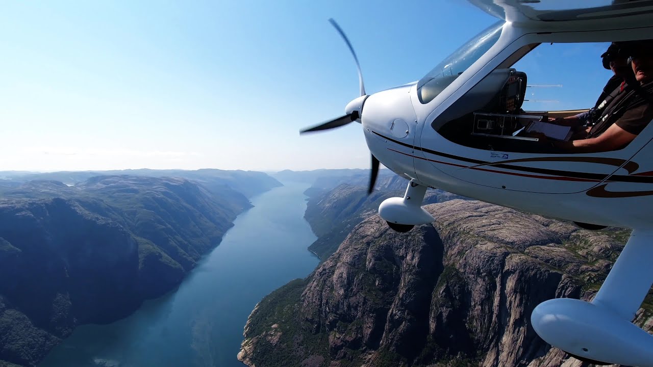 Norwegen 4(9): Flug Kristiansand über den Lysefjord nach Stavanger
