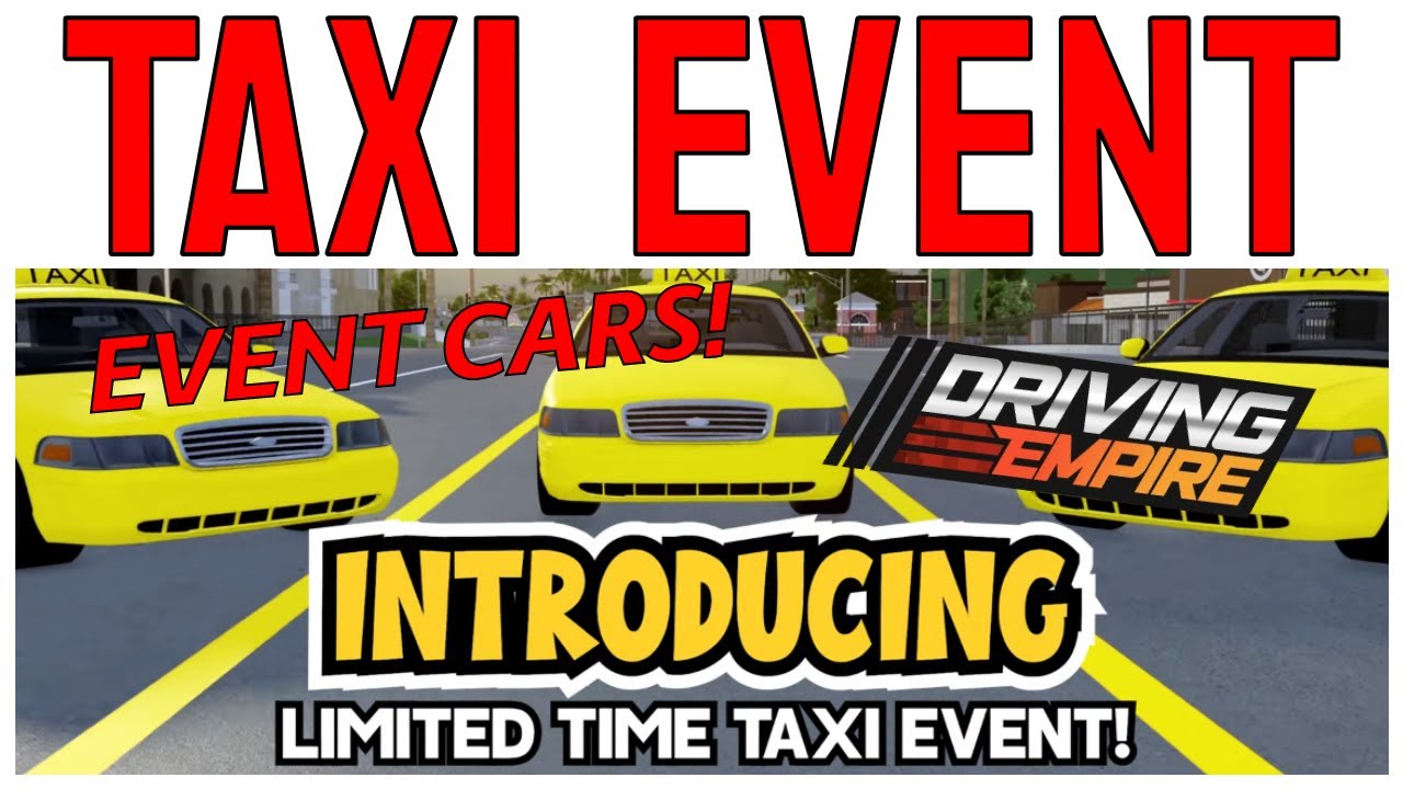 NEW TAXI EVENT *COMING SOON* IN DRIVING EMPIRE!!