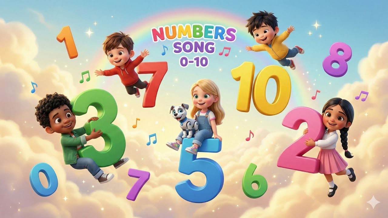 Number song 0-10 for children  | 1234 Counting for Kids | Number Rhymes For Children
