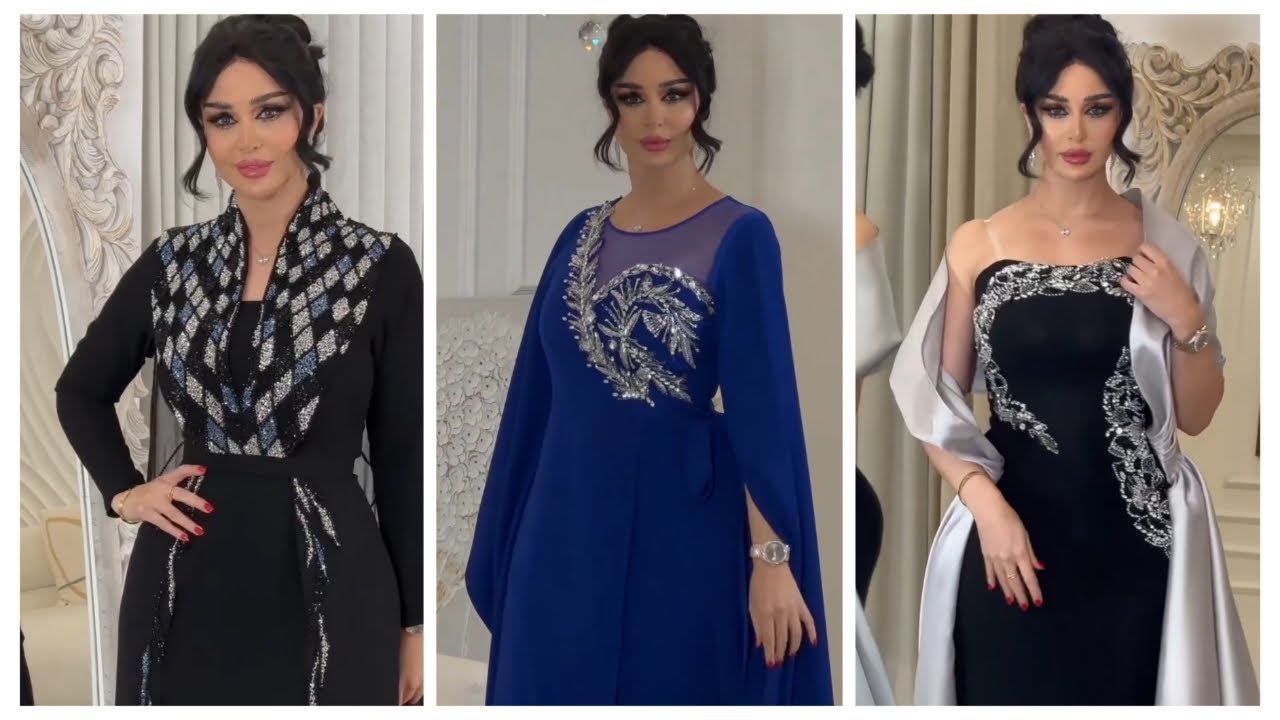 فساتين سهرة 2024 راقية جدا/فساتين سواريه 2024  ناعمة جدا ومميزة