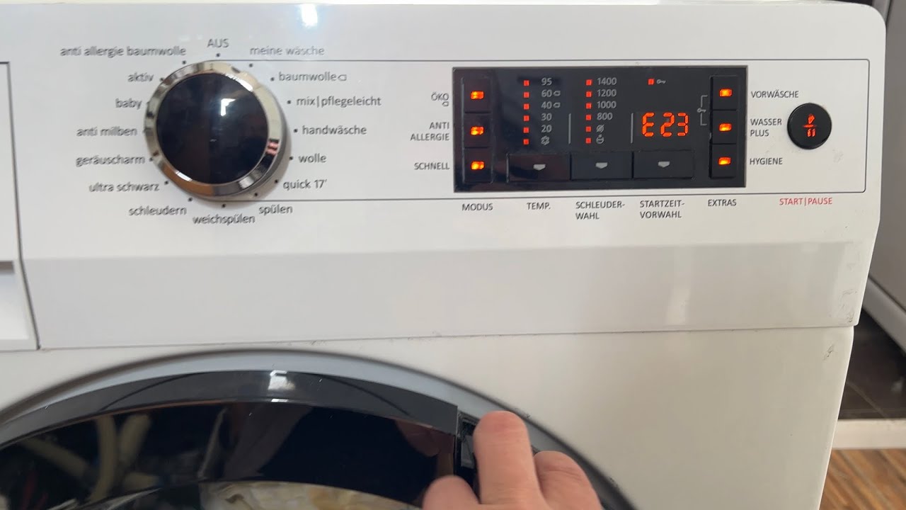 Easy fix Gorenje error E23 in washing machine / waschmaschine doorlock not open DIY