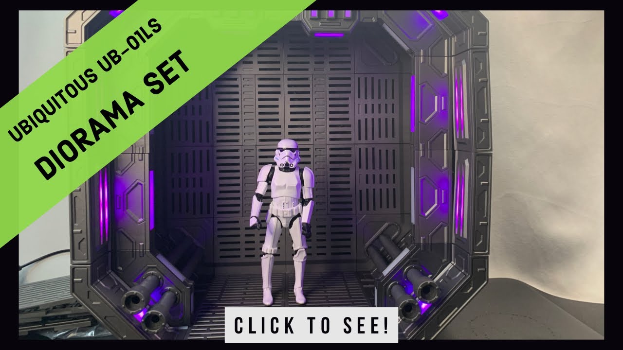 Ubiquitous UB-01LS Diorama Set with lights | Unboxing and Construction