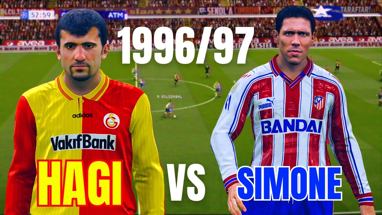 Galatasaray – Atletico Madrid 1996–97 | PES 2021 Klasik Maç | Retro Futbol
