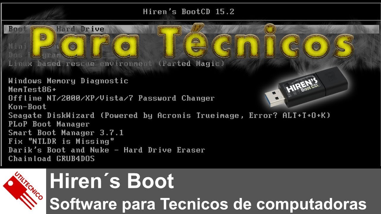 Hiren´s Boot. Software para Técnicos de computadoras
