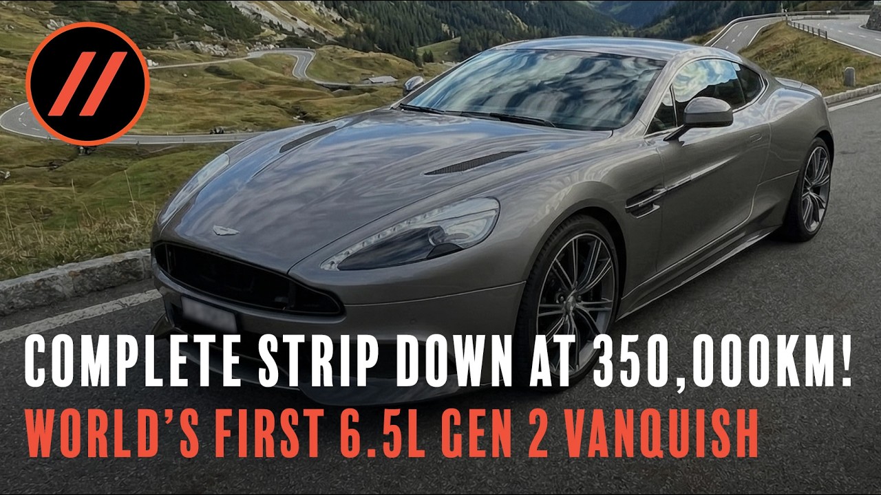 Первый в мире Aston Martin Vanquish второго поколения с двигателем 6.5L V12 &mdash; полная разборка дви...