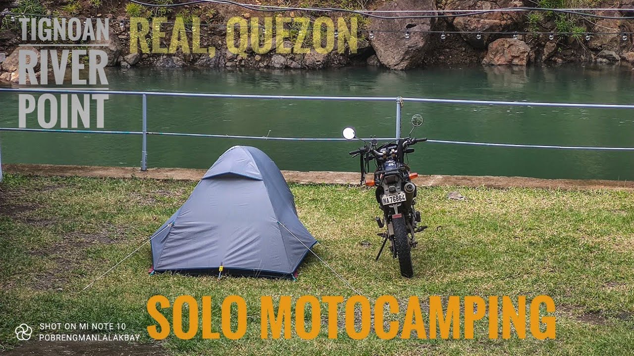 SOLO MOTOCAMPING, TIGNOAN RIVER POINT, REAL QUEZON (Philippines)