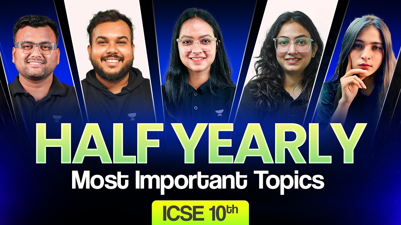 Most Important Chapters & Topics for ICSE Class 10 Half Yearly Exams 2026 🔥