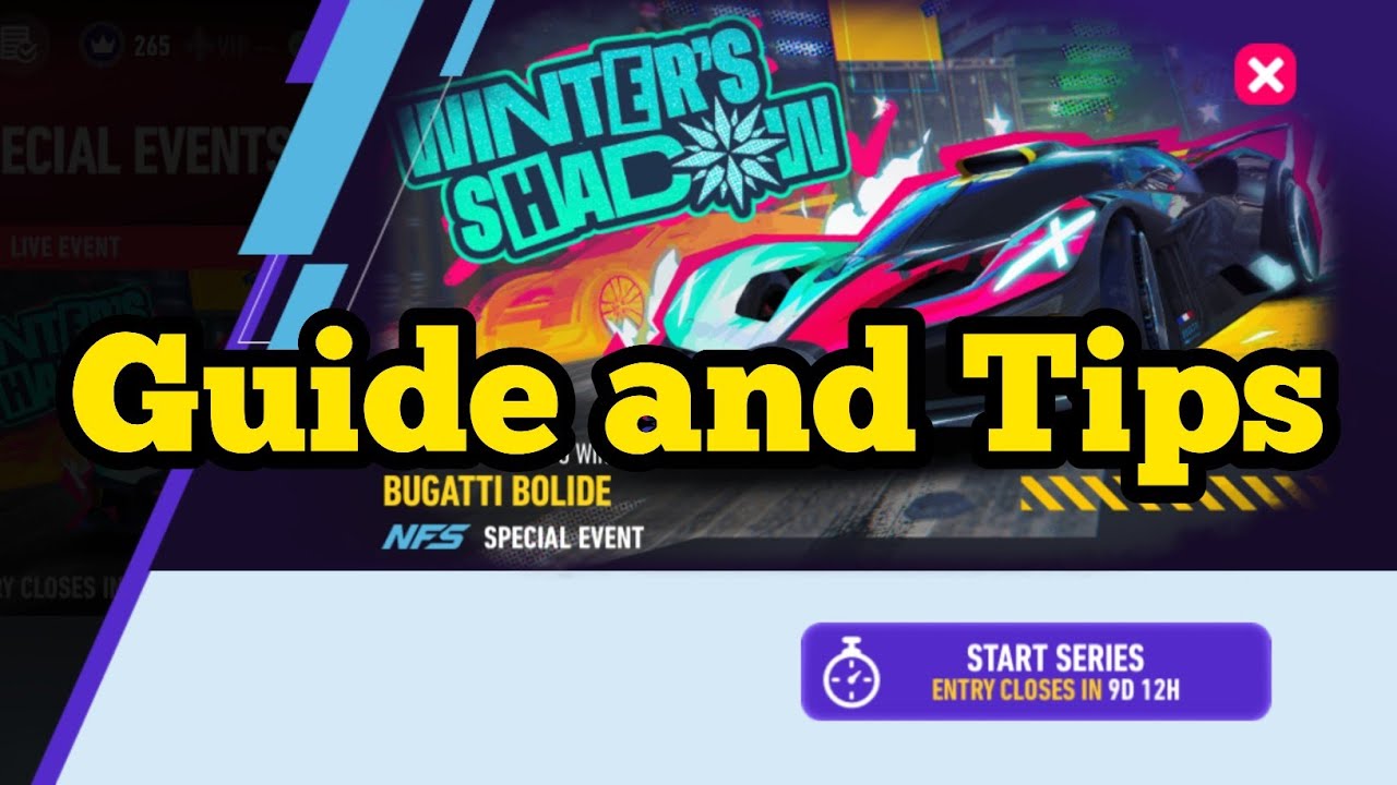 NFS No Limits: Win the Legendary Bugatti Bolide Event with These Essential Tips!