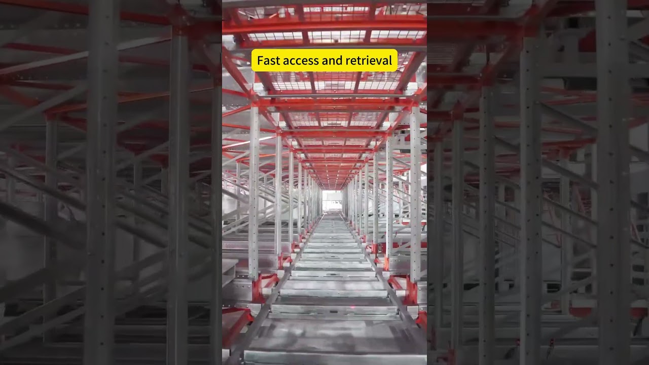 Four-way shuttle racking system #warehouse #smartstorage #logisticstech  #racking #efficientstorage