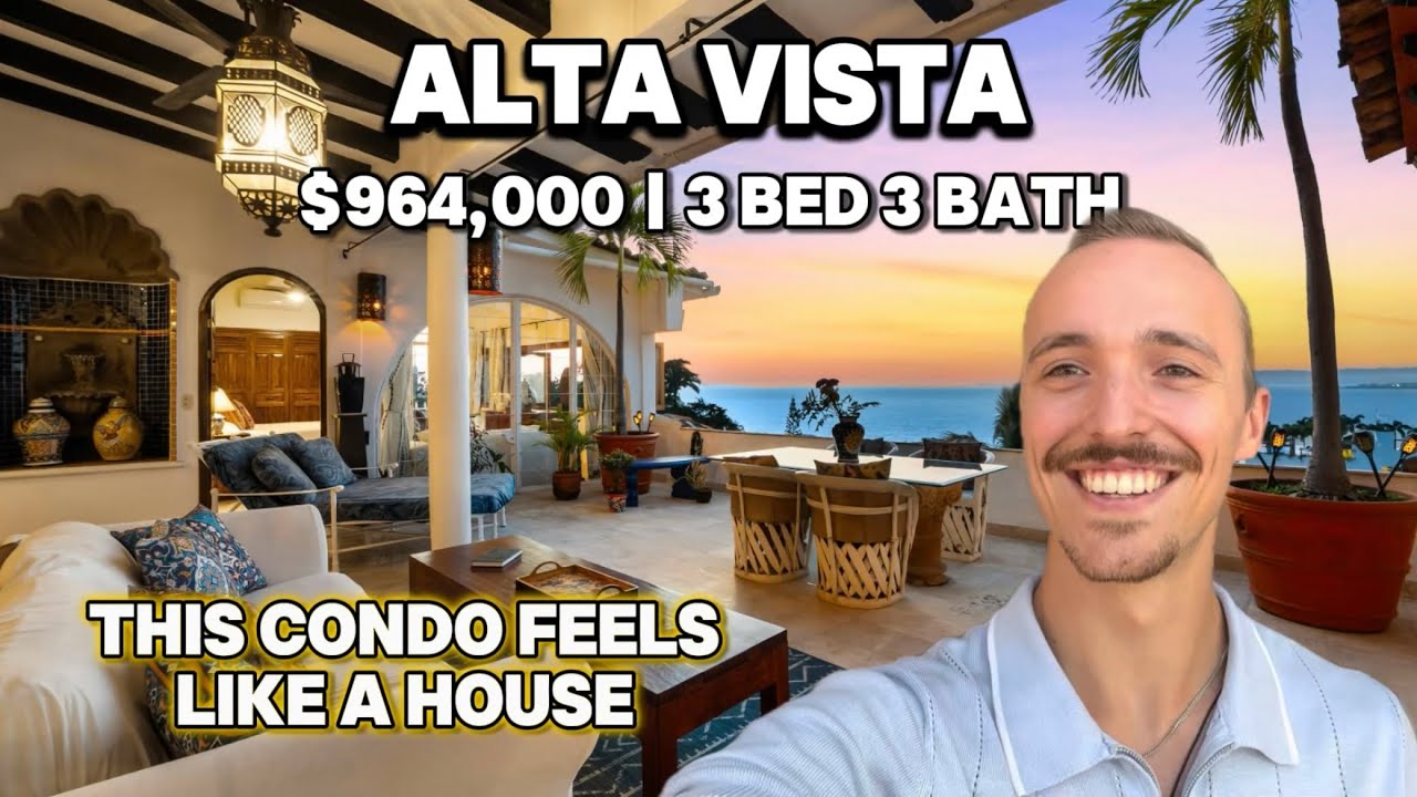 $964K Ocean View Condo in Alta Vista | Campanario Puerto Vallarta | 3 Bed 3 Bath