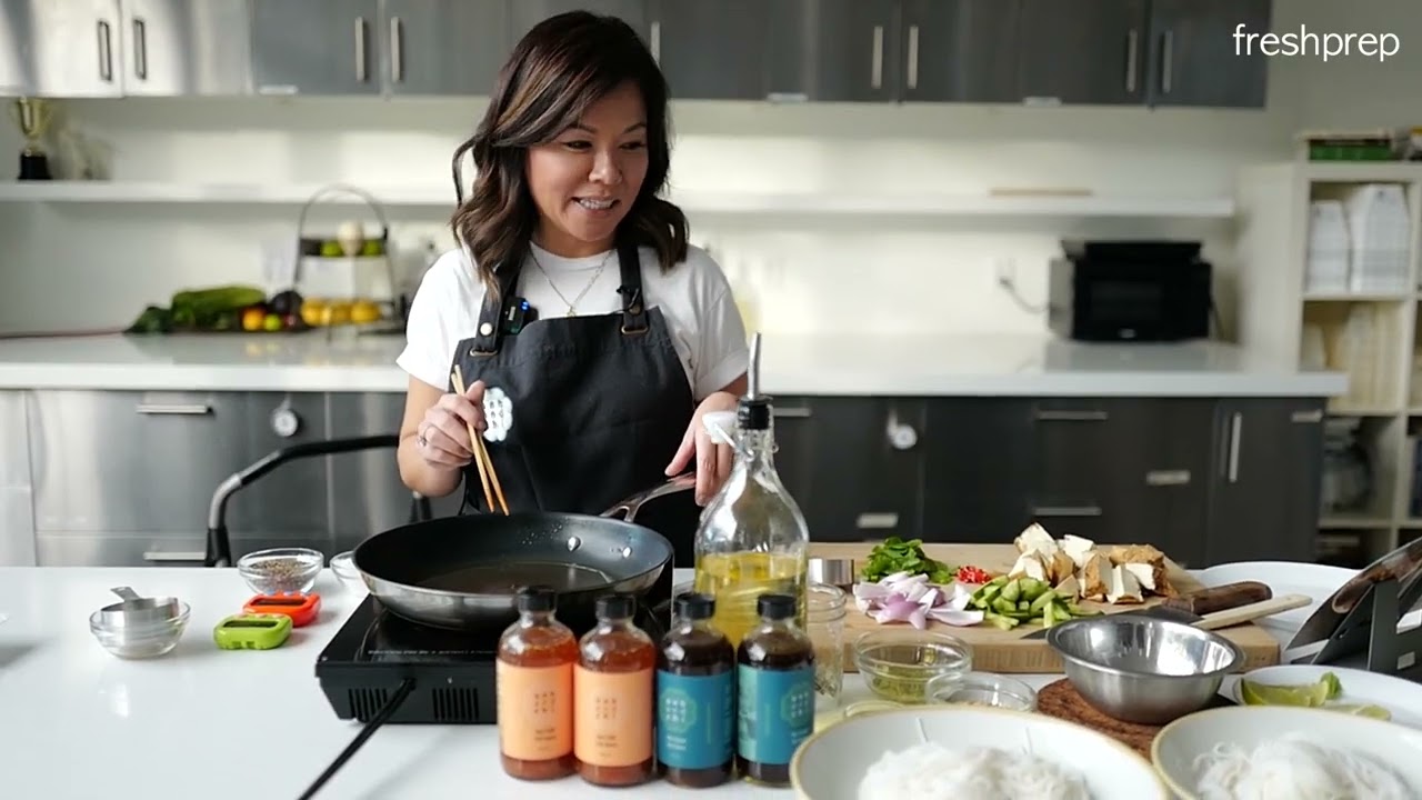Anh and Chi Lemongrass Tofu Vermicelli Bowl Cook Along