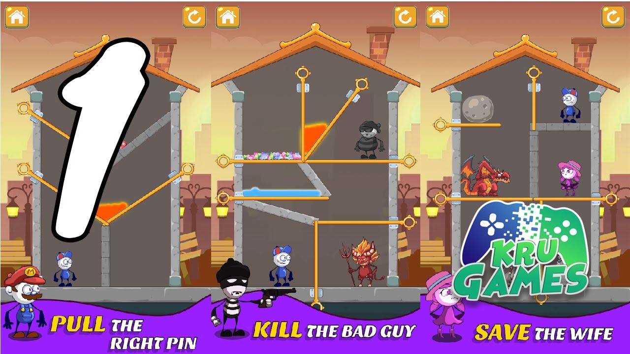 Rescue Genius: Pull the pin, save the girl Gameplay #1 All Levels (Android, IOS)