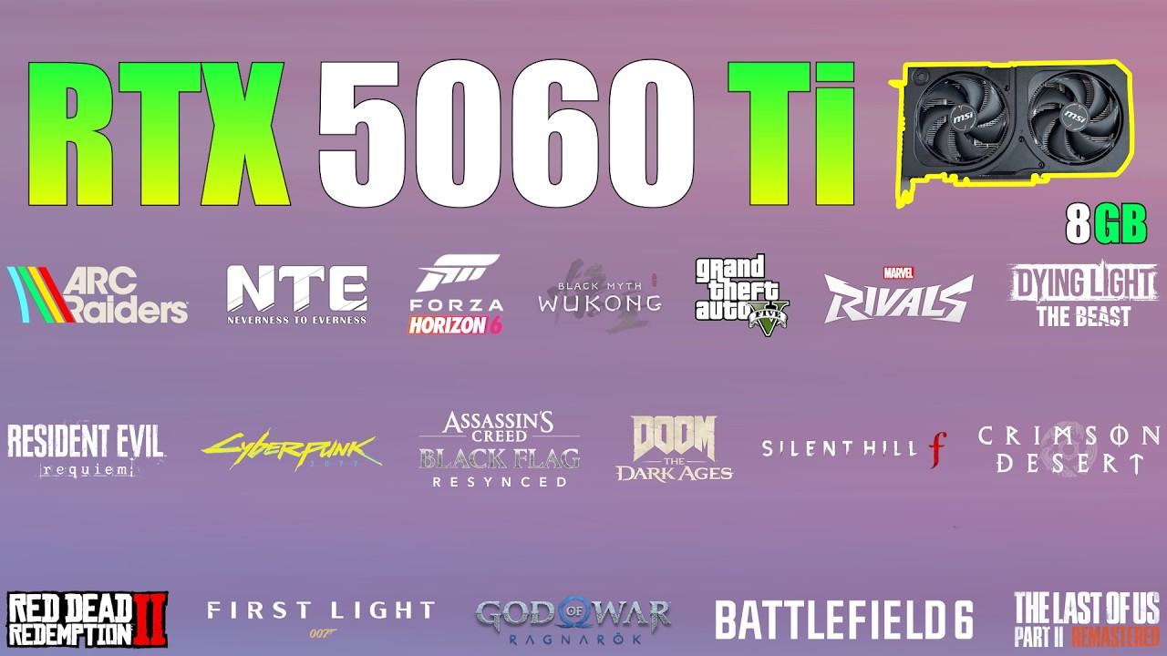 RTX 5060 Ti 8GB &ndash; Is 8GB Holding It Back? (35 Games Tested)