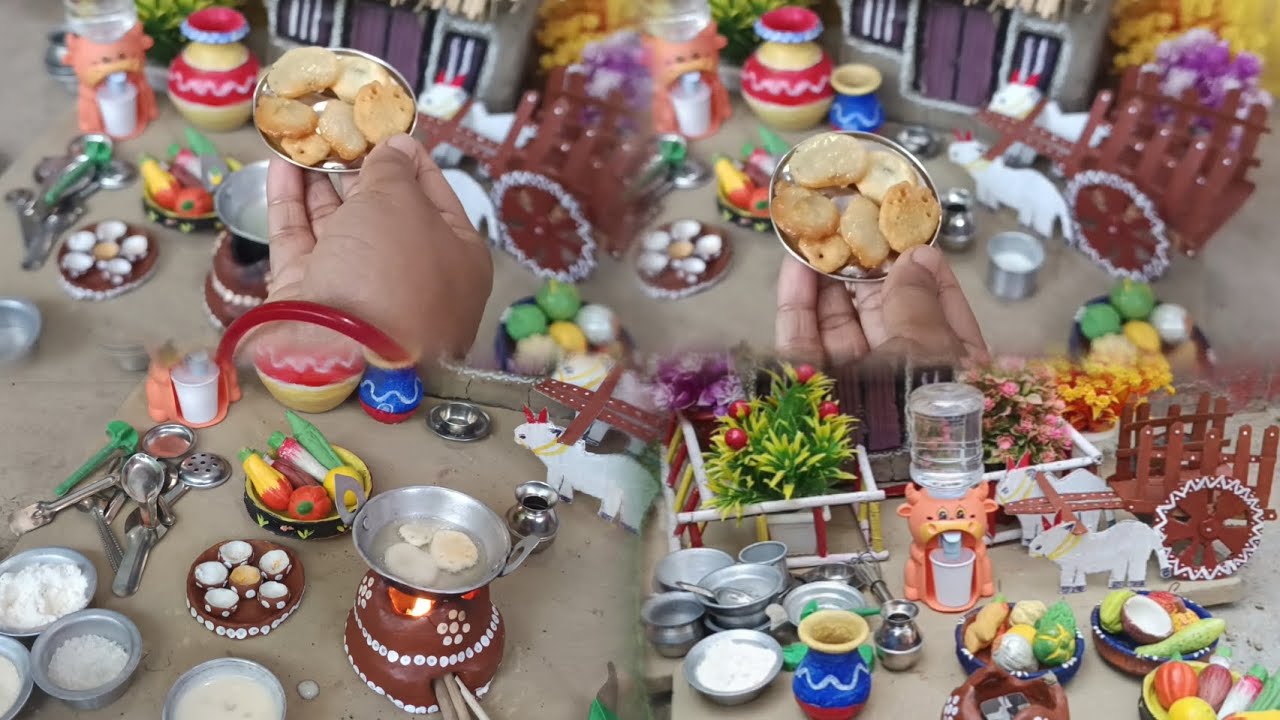Minikitchen মালপোয়া পিঠা প্রস্তুতি//miniature Poa pitha Recipe// 