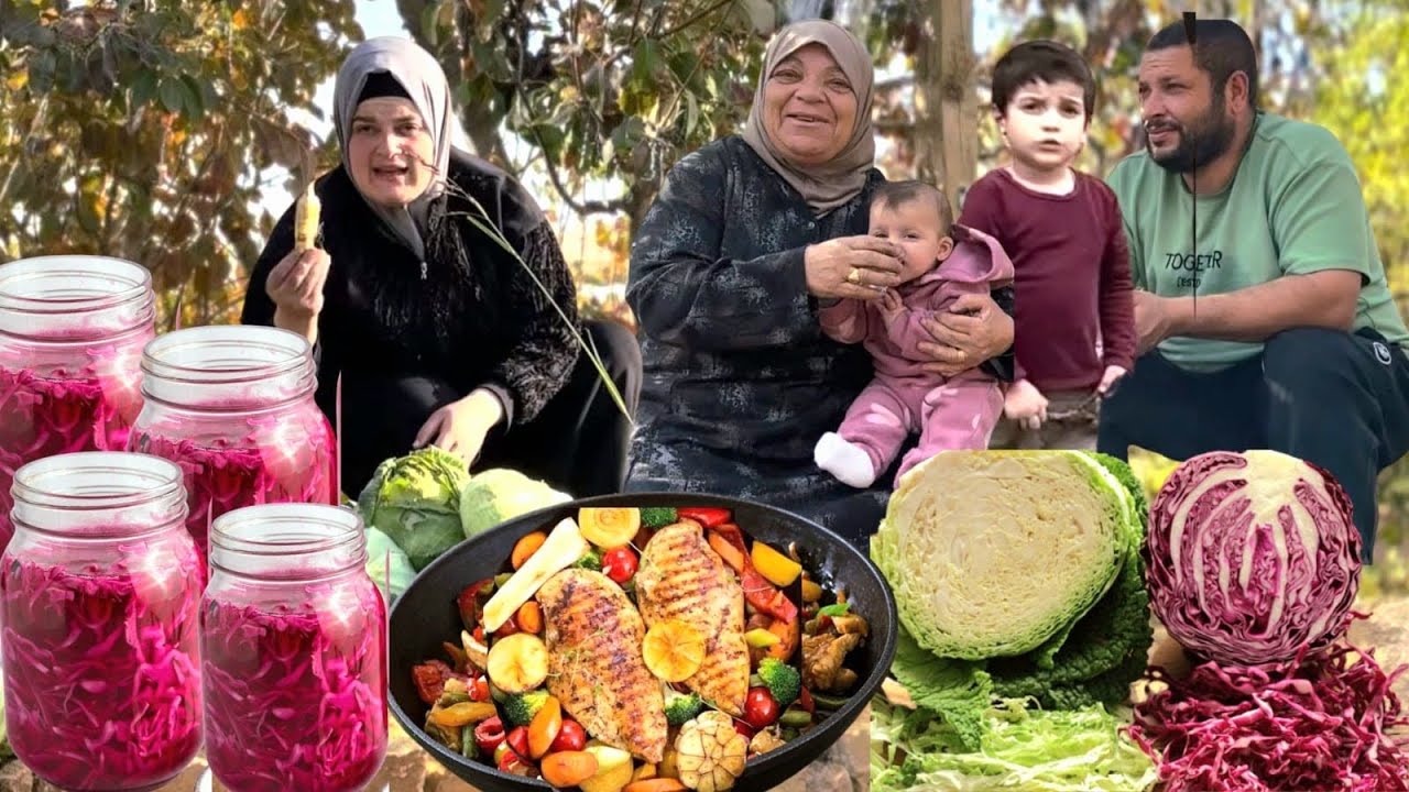 طيب كبيس مخلل مشكل ومقلوبة دجاج بالخضار… وصفة ولا أطيب!