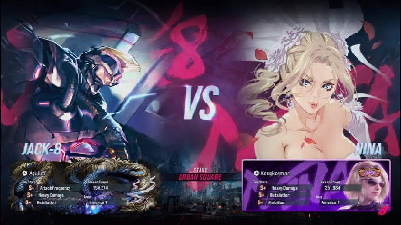 TEKKEN™8 Group Matches  Jack-8 (AGUILEZ) vs. Nina (KENGKOYMAN) part 3 4K!