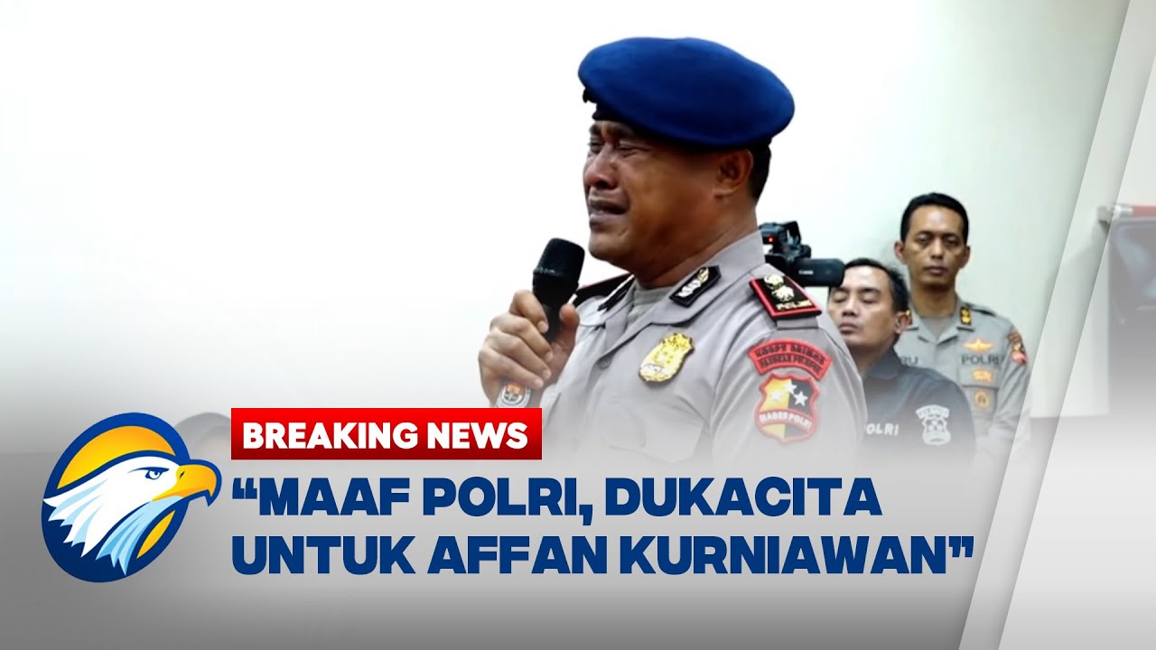 Kompol Cosmas K Gae Menangis Usai Dipecat, Minta Maaf ke Keluarga Affan Kurniawan