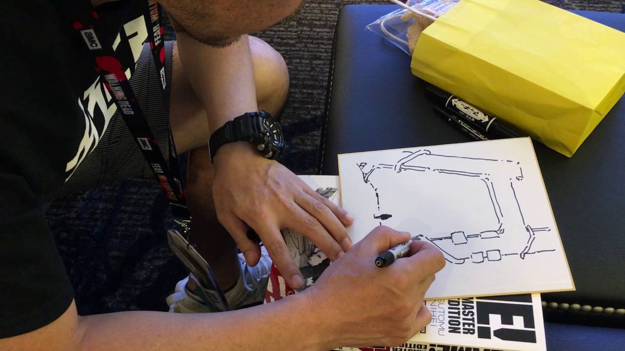 Tsutomu Nihei Sketching at San Diego Comic-Con