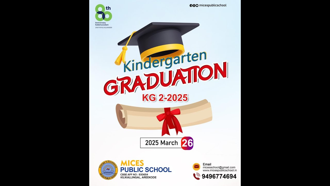 KG  GRADUATION CEREMONY  -  MICES PUBLIC SCHOOL