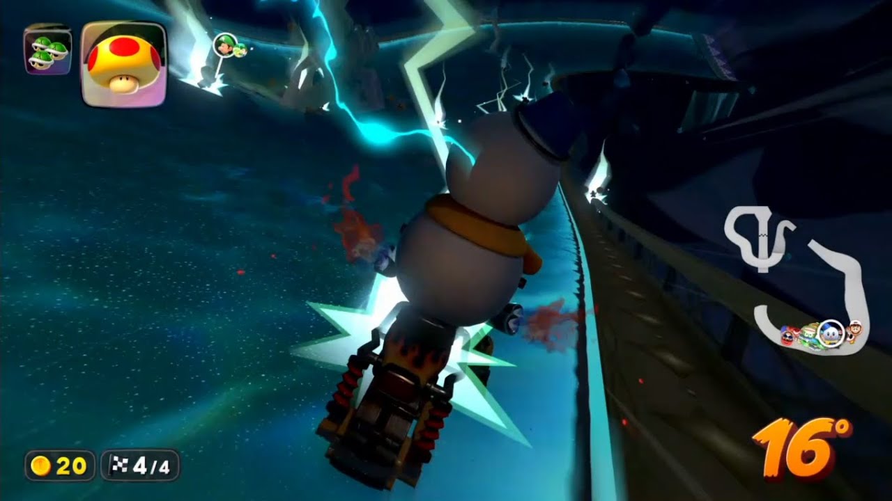 Mario kart world - não da pra jogar sem pensar no raio