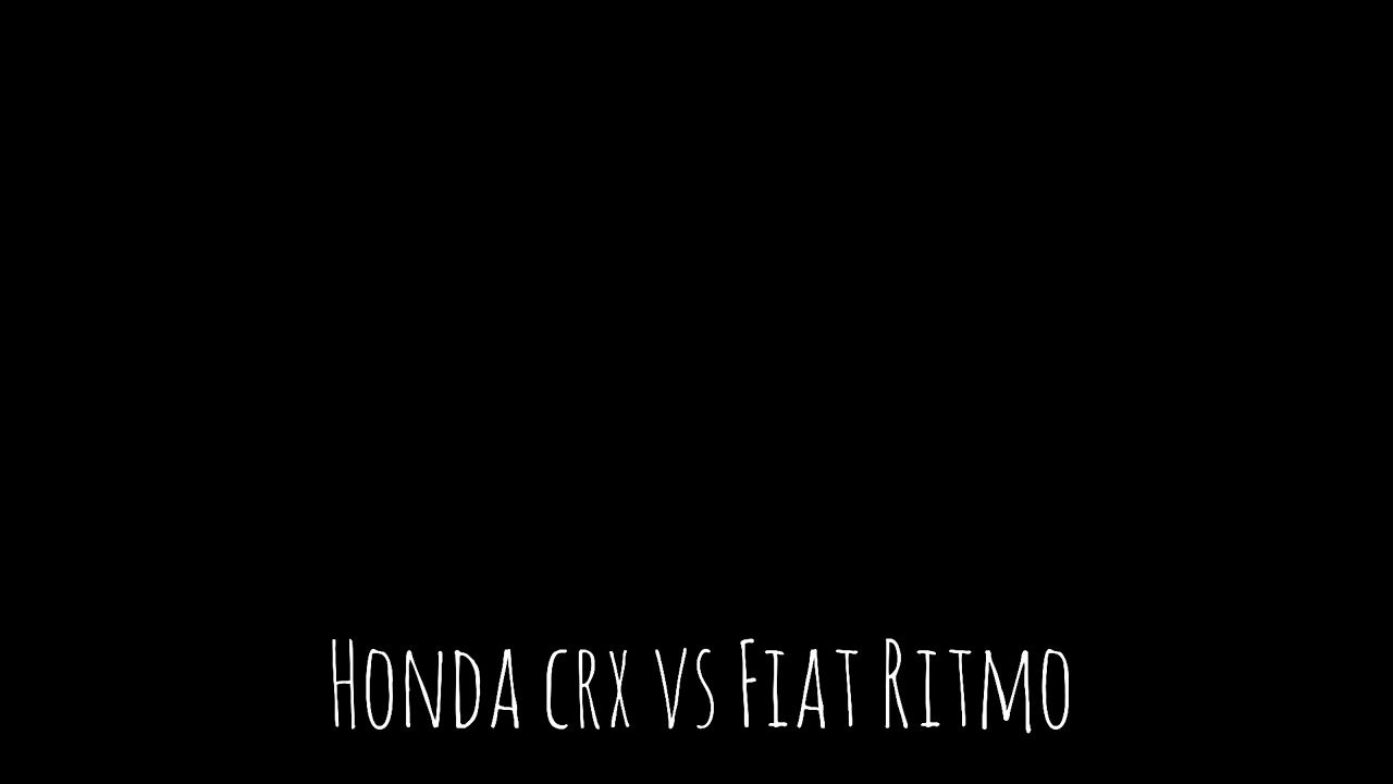 Honda crx turbo VS Fiat Ritmo turbo || 0400 || Kontres dragster in Greece