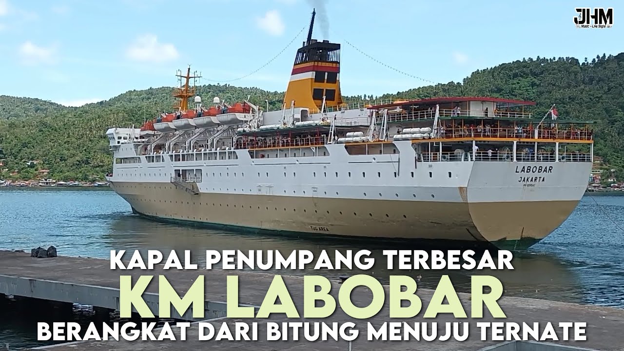 Kapal Penumpang Terbesar KM Labobar berangkat dari Bitung ke Ternate #traveling #kapalpelni #ship