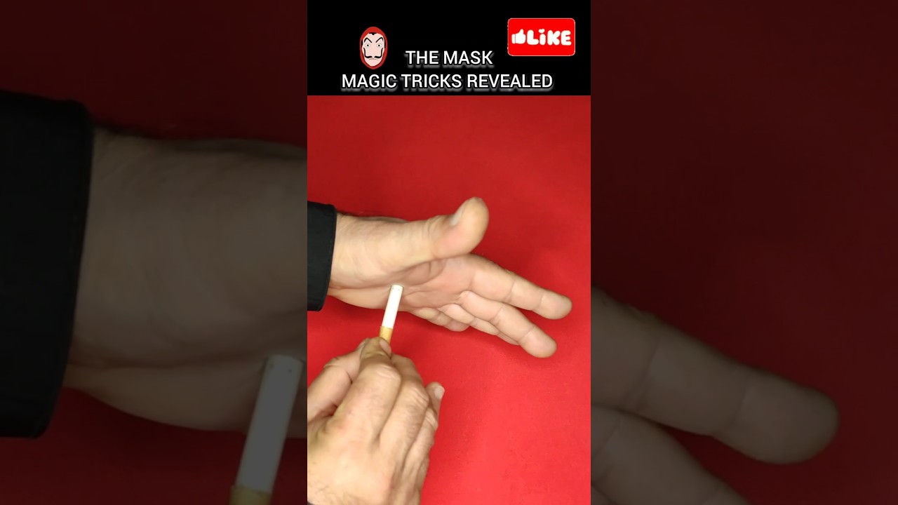 Cigarette through the hand magic trick revealed #viral #magic #tricks #trending #trend #art #shorts