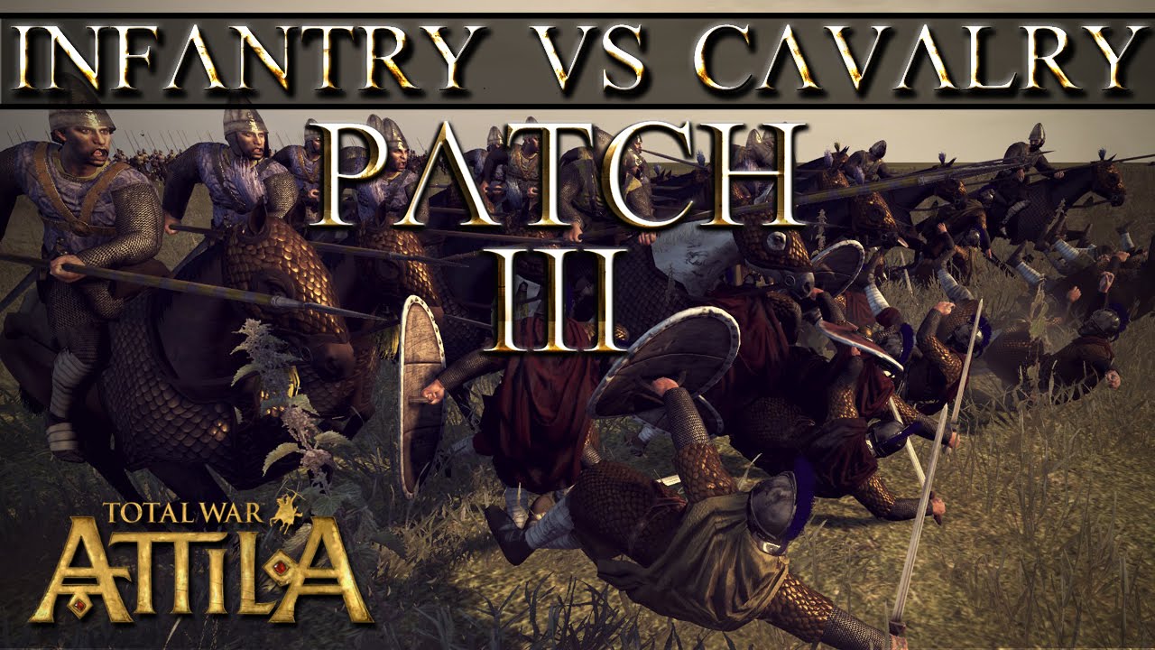 Shock Cavalry vs Spears - Total War Attila Patch 1.3 Mechanics
