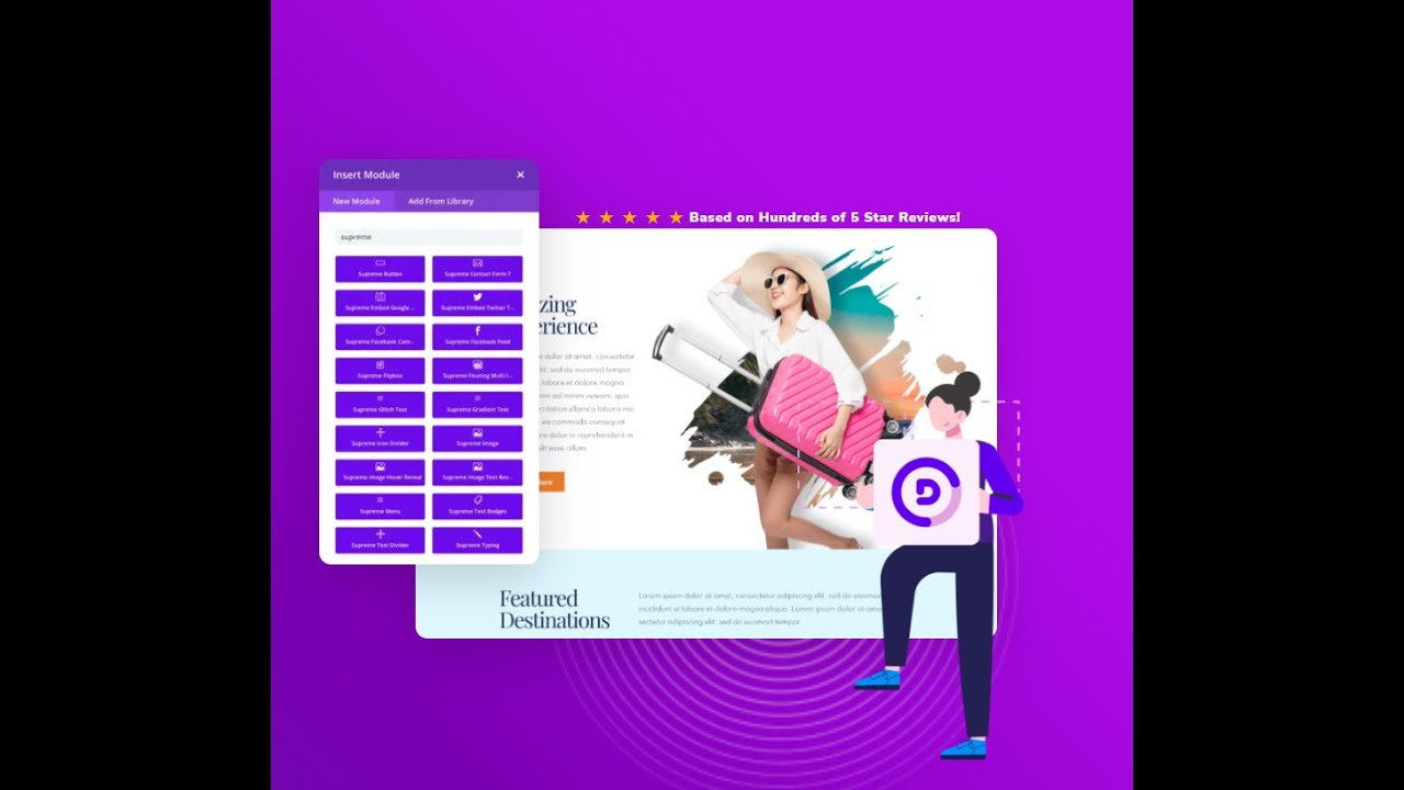 Divi Supreme плагин креативных модулей для сайта