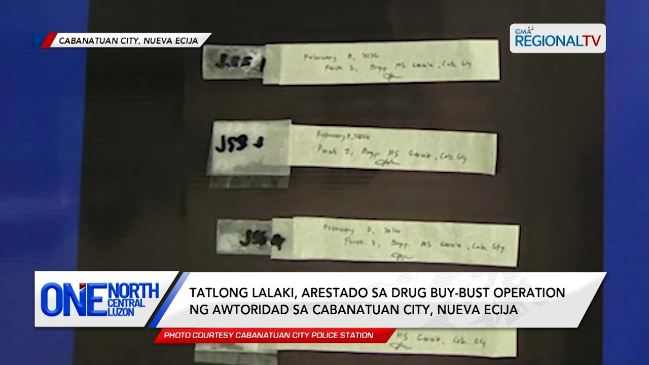3 lalaki, arestado sa buy-bust operation ng awtoridad sa Cabanatuan City | One North Central Luzon