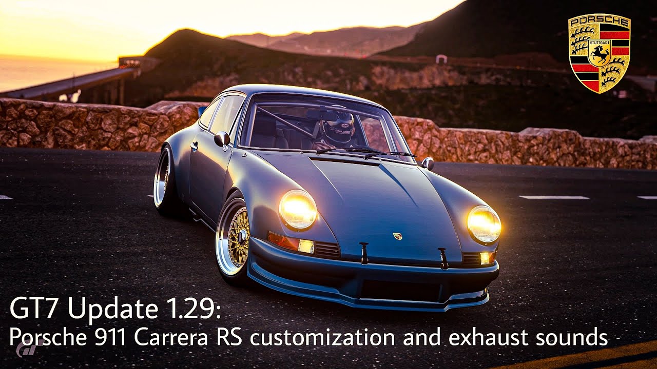 GT7 Update 1.29: Porsche 911 Carrera RS customization and exhaust sounds