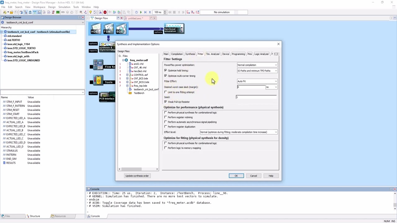 1.2 - Основы Active-HDL™ (v13.1): Менеджер потока проектирования