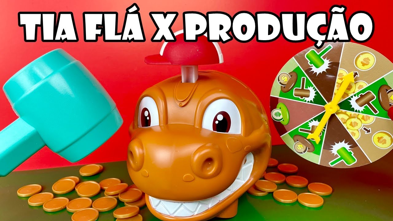 Quem Quebrar o Cofre De Dinossauro GANHA O TESOURO Tia Flá X Produção