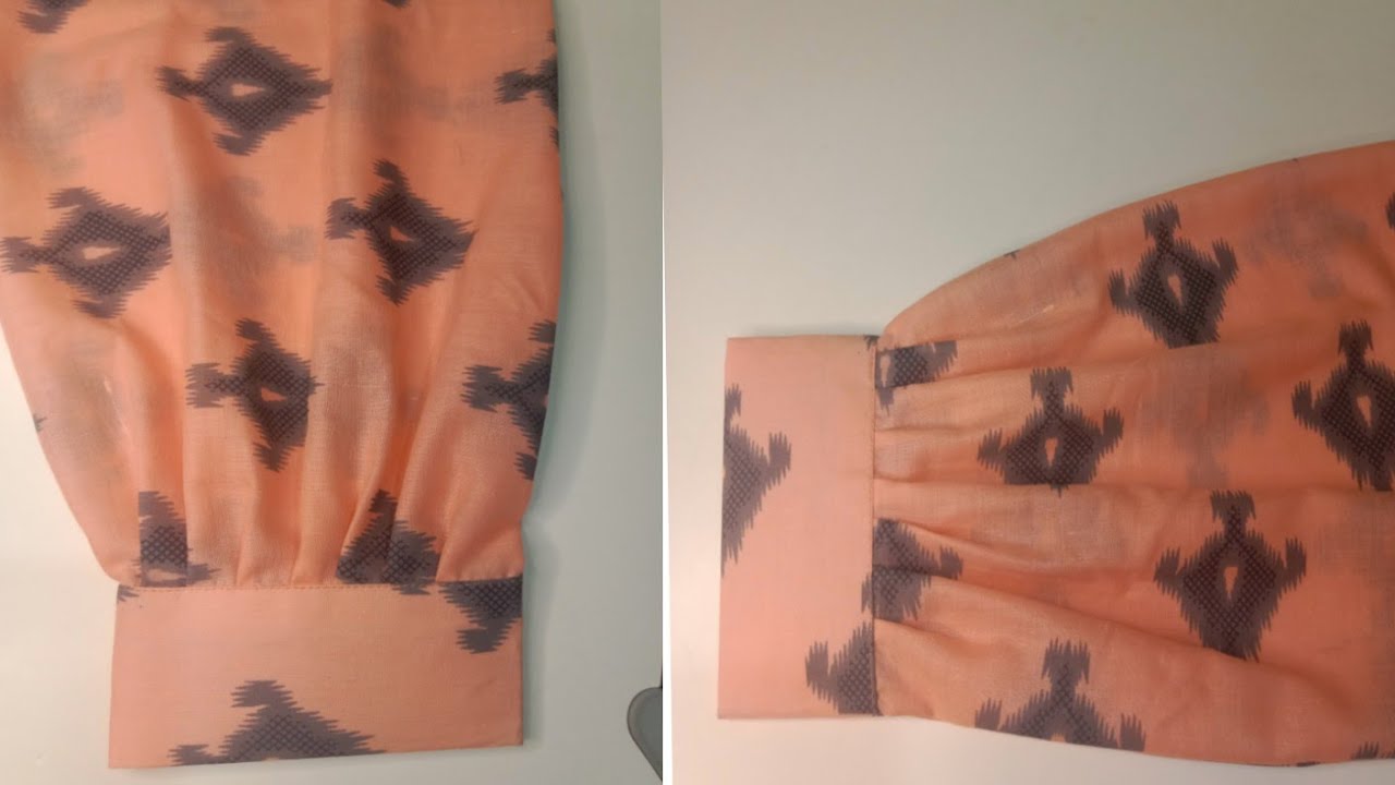 Long cuff sleeve cutting and stitching, designer sleeve,