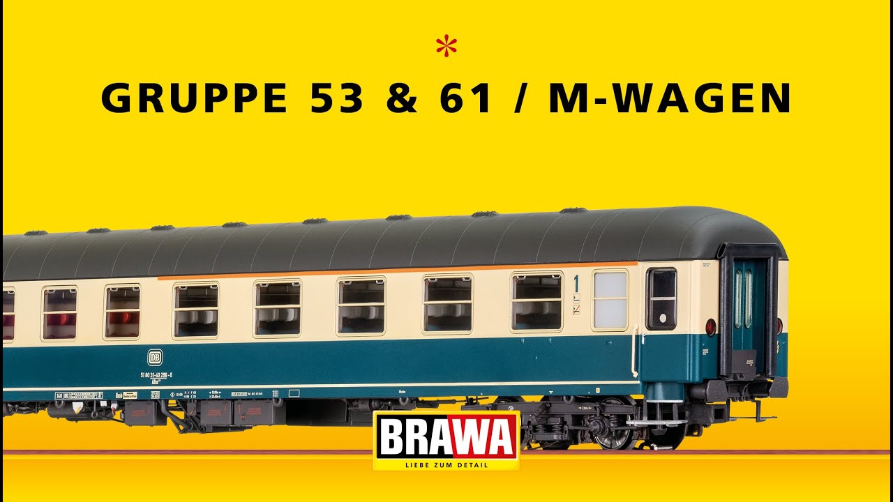 BRAWA H0 Personenwagen Gruppe 53 & 61, m-Wagen (=/~)