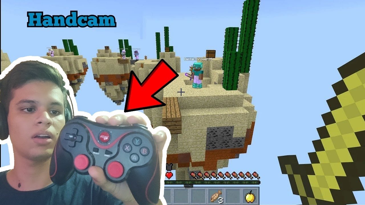 JOGANDO SKY WARS NO CONTROLE PELA PRIMEIRA VEZ