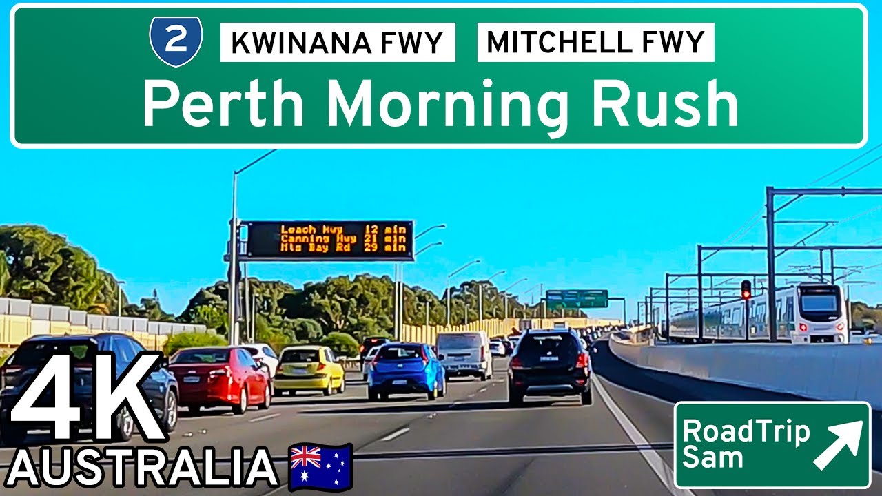 Packed Freeways in Perth, Western Australia | 4K POV Drive 🇦🇺
