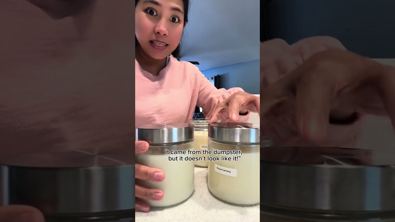 Dumpster Candles Transformed: From Trash to  New!#DumpsterFinds#CandleDIY#