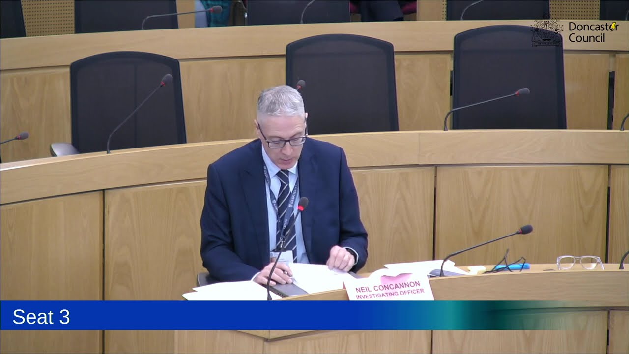 City of Doncaster Council, Audit Hearings Sub-Committee meeting, 9 March, 2026.