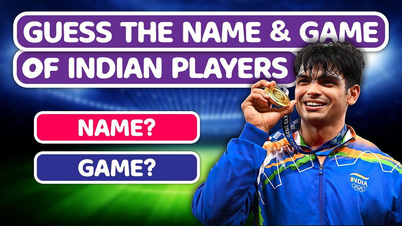 Guess the name and game quiz | Guess Indian sports players name and sports they play @puzzlescapes