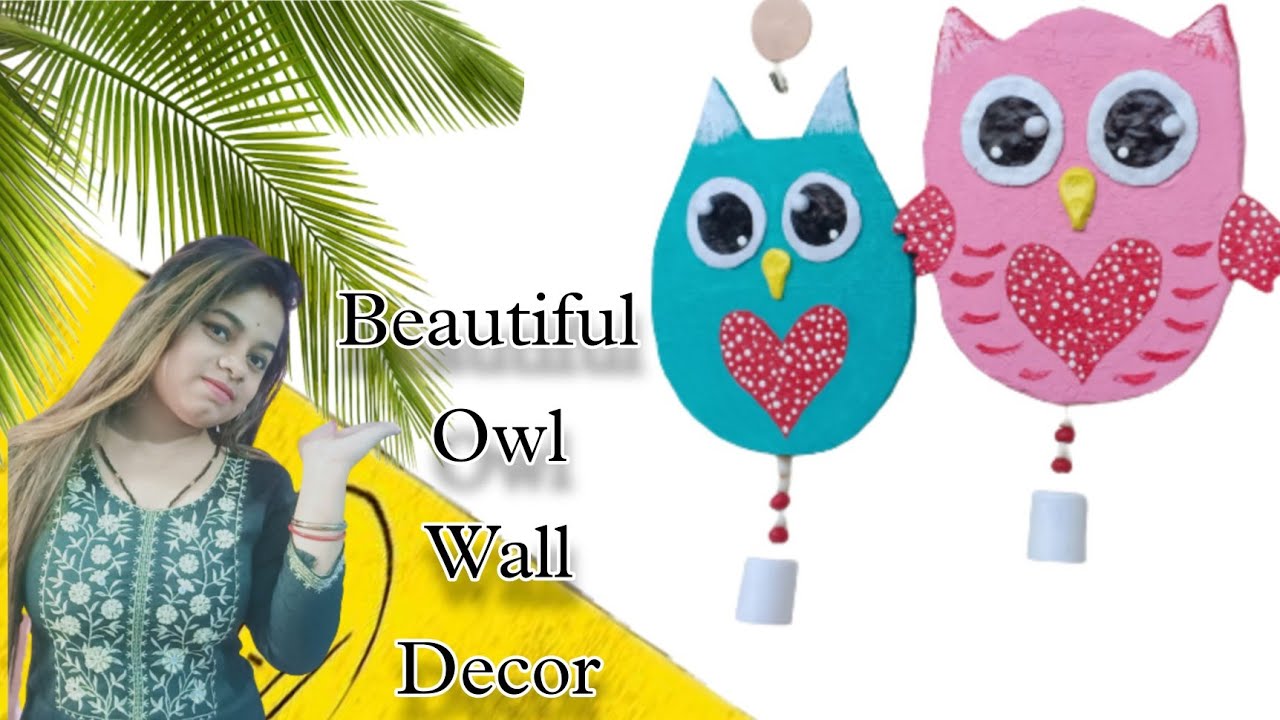 Beautiful Owl's Wall Decor| Diy Owl Wall hangings