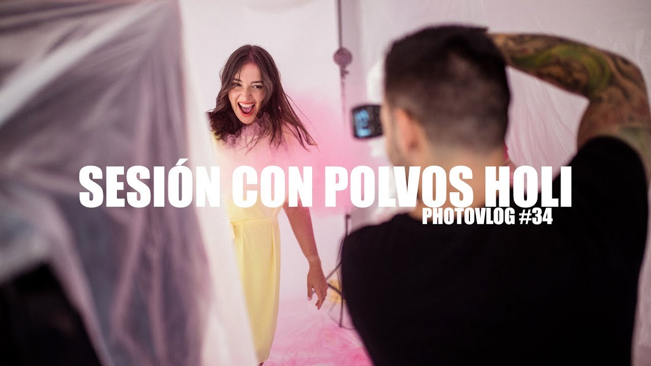 SESION DE FOTOS con POLVOS HOLI (Mi experiencia) 🎨💥