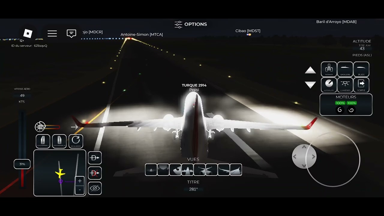 Project fly | Boeing 737 Turkish Airlines | Full Flight Punta Cata - Cibao | Roblox