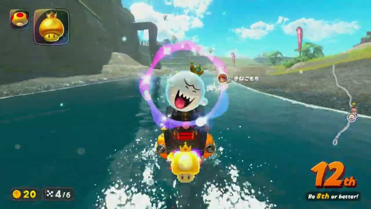 Mario Kart World - Knockout Tour: Moon Rally (Online) - King Boo (1st Place)