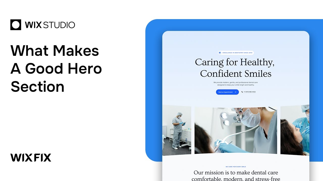 Создание идеального раздела Hero в Wix Studio