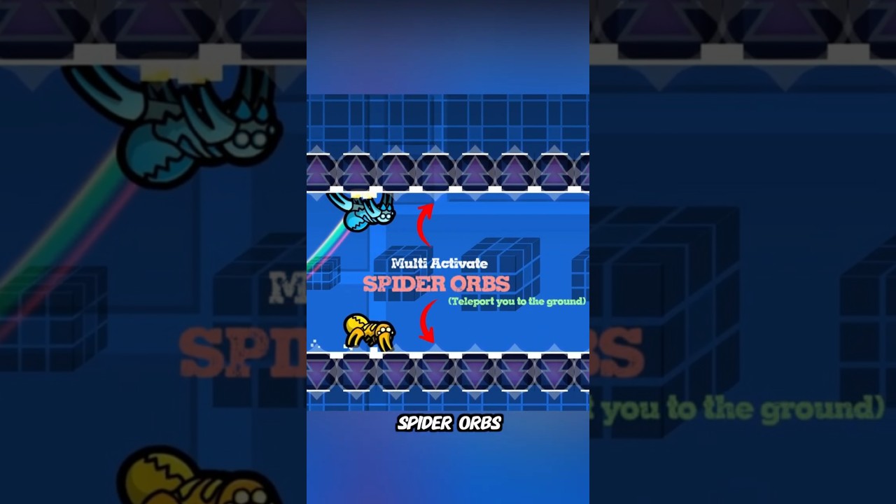 Невозможный паук? (Двойной) - Головоломка Geometry Dash